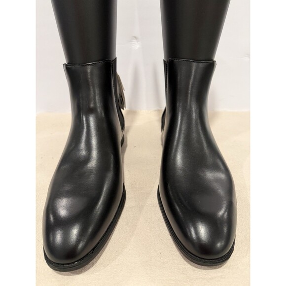Zara Men Pointed Toe Chelsea Boots Black Faux Leather US 9 EUR 42 Ref: 2010/120 - Picture 4 of 11